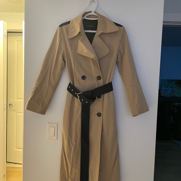 Club Monaco Colour Block Trench Coat - Picture 5 of 7